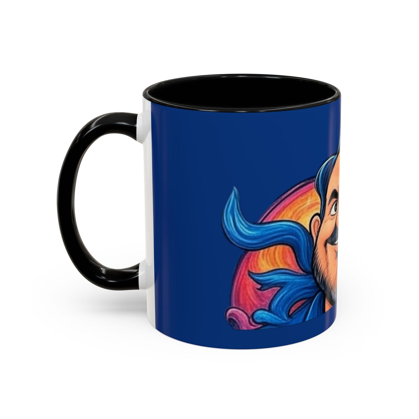 Vibrant Character Coffee Mug, Fun Gift, Office Decor, Unique Collectible, Birthday Present, Personalize Your Morning