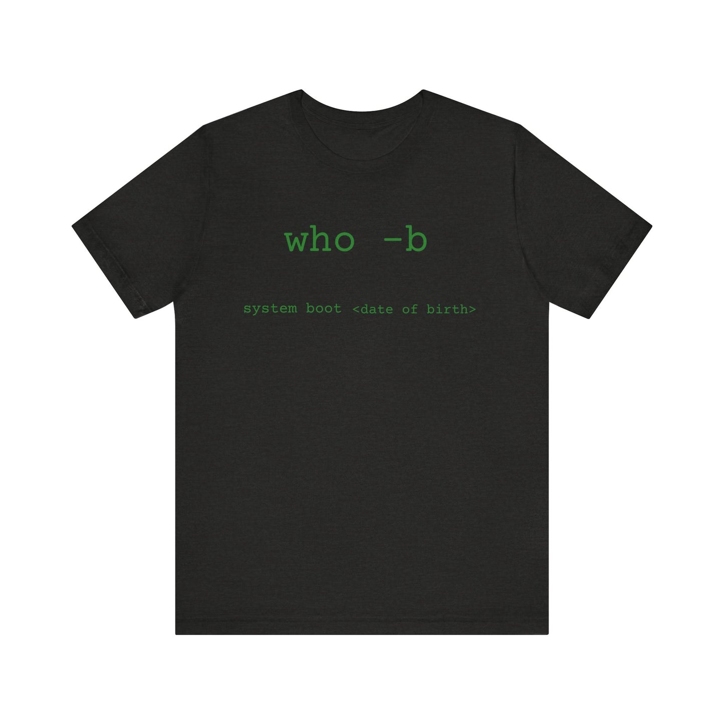 Linux Command Prompt Birthday Unisex Tee, Customizable Tech Tee, Programmer Gift Shirt, Computer Geek Birthday Shirt, Personalized Unix Tee