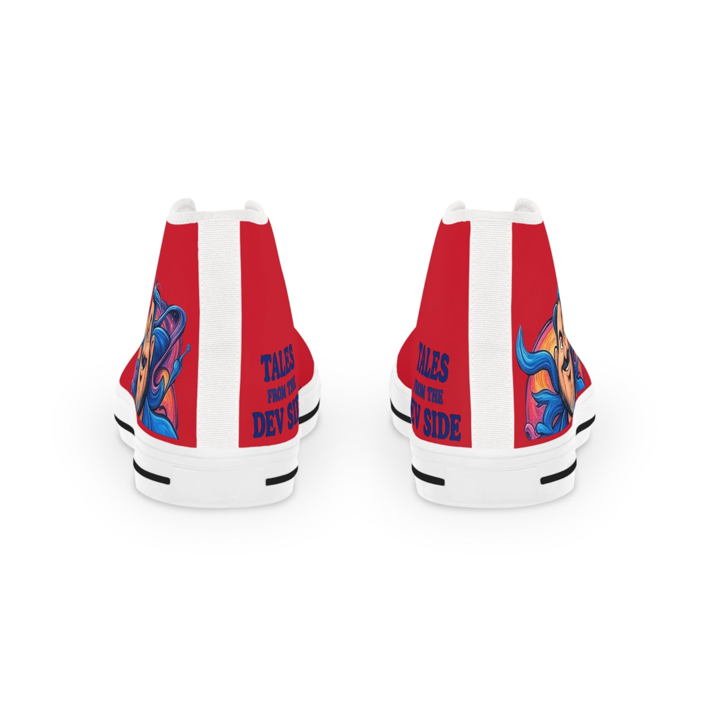 Stylish High Top Sneakers for Fun and Casual Wear, Unique Gift for Him, Trendy Athletic Shoes, Vibrant Red Color, Perfect for Every Occasion