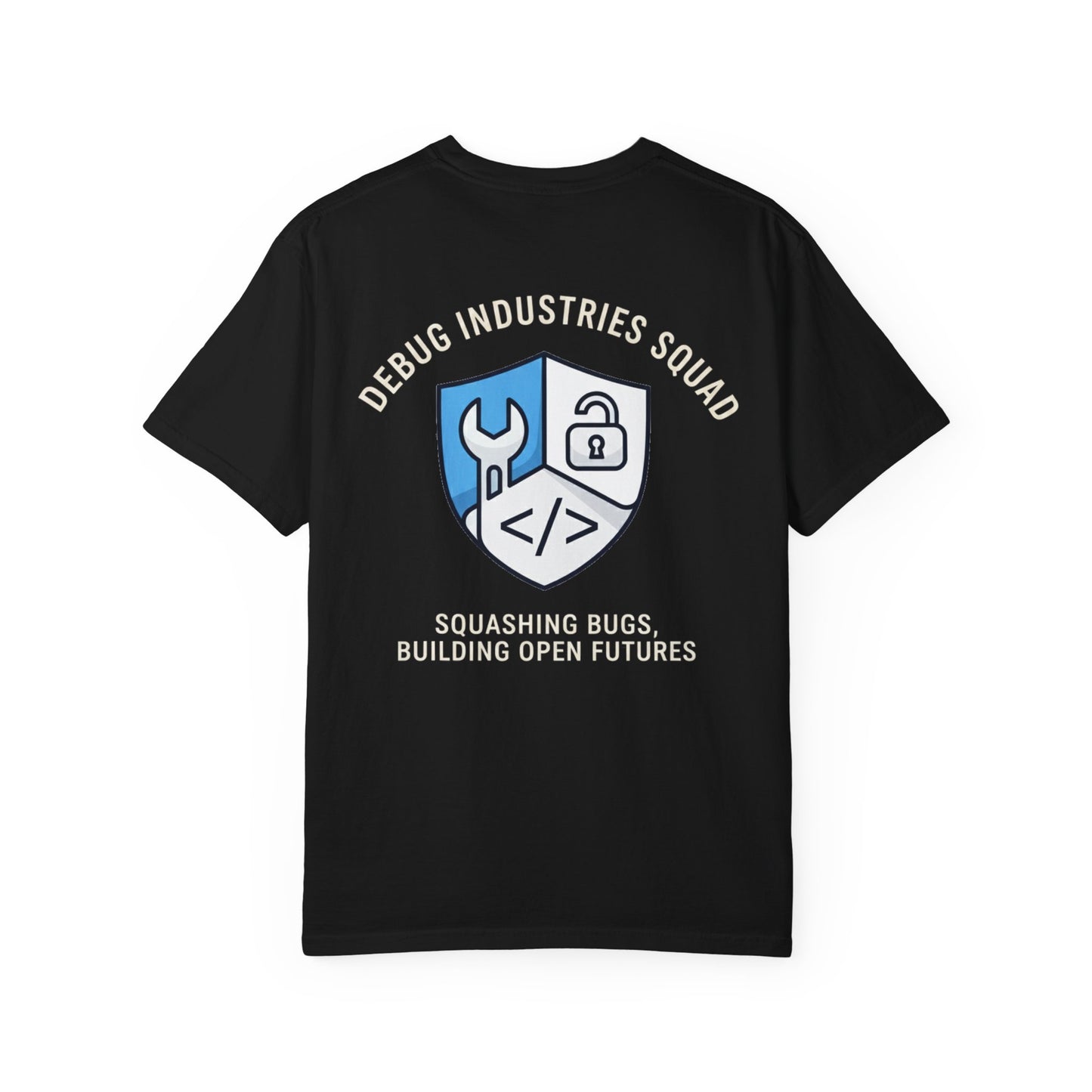 Debug Industries Unisex T-Shirt: Tech Humor, Gift for Programmers, Casual Wear, Bug Fixing Enthusiasts, Stylish Graphic Tee
