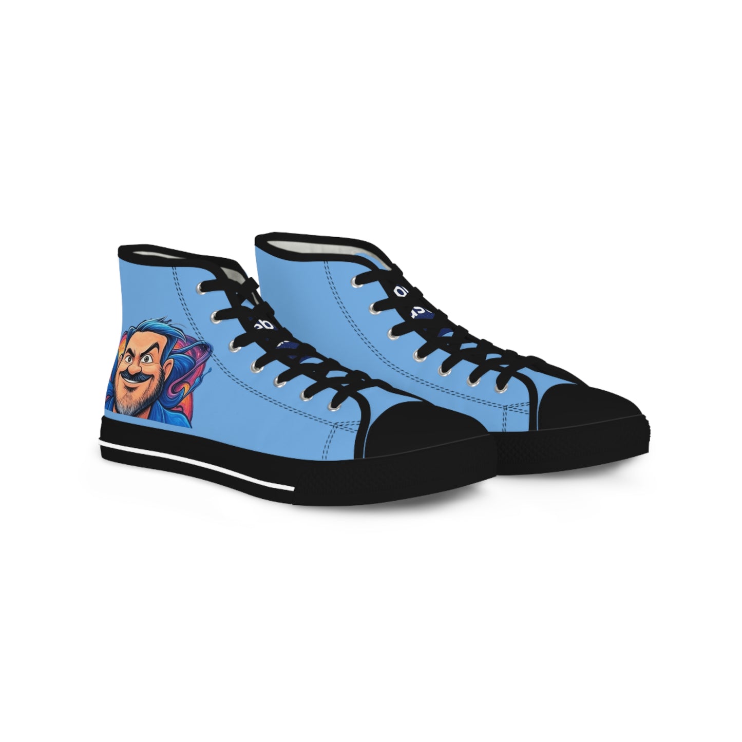 Stylish Men's High Top Sneakers with Unique Art, Trendy Footwear, Custom Sneaker Gift, Casual Sneakers, Art-Inspired High Tops