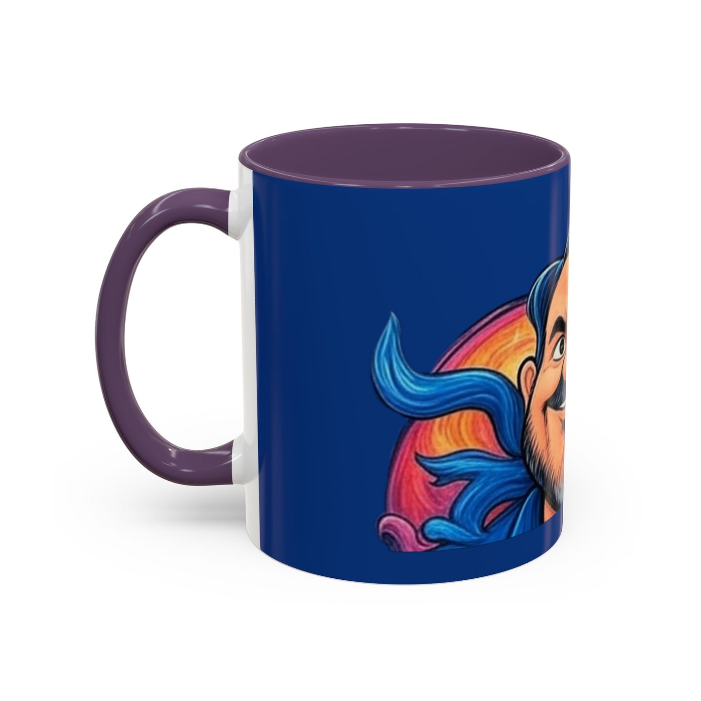 Vibrant Character Coffee Mug, Fun Gift, Office Decor, Unique Collectible, Birthday Present, Personalize Your Morning