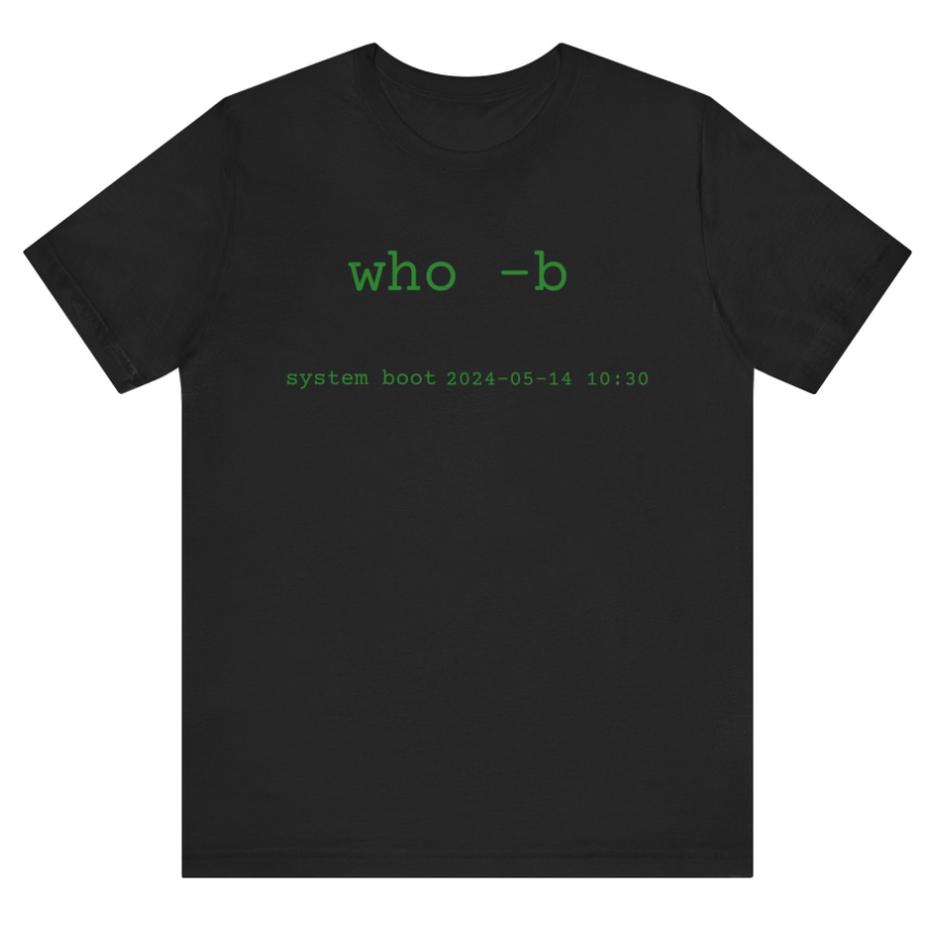 Linux Command Prompt Birthday Unisex Tee, Customizable Tech Tee, Programmer Gift Shirt, Computer Geek Birthday Shirt, Personalized Unix Tee