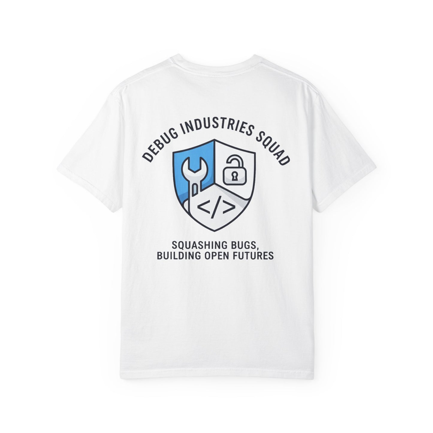 Debug Industries Unisex T-Shirt: Tech Humor, Gift for Programmers, Casual Wear, Bug Fixing Enthusiasts, Stylish Graphic Tee