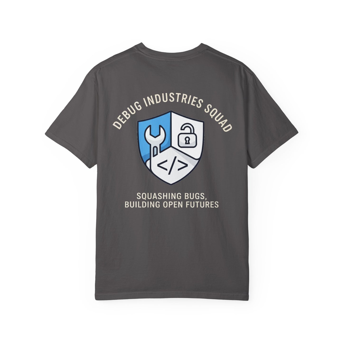 Debug Industries Unisex T-Shirt: Tech Humor, Gift for Programmers, Casual Wear, Bug Fixing Enthusiasts, Stylish Graphic Tee
