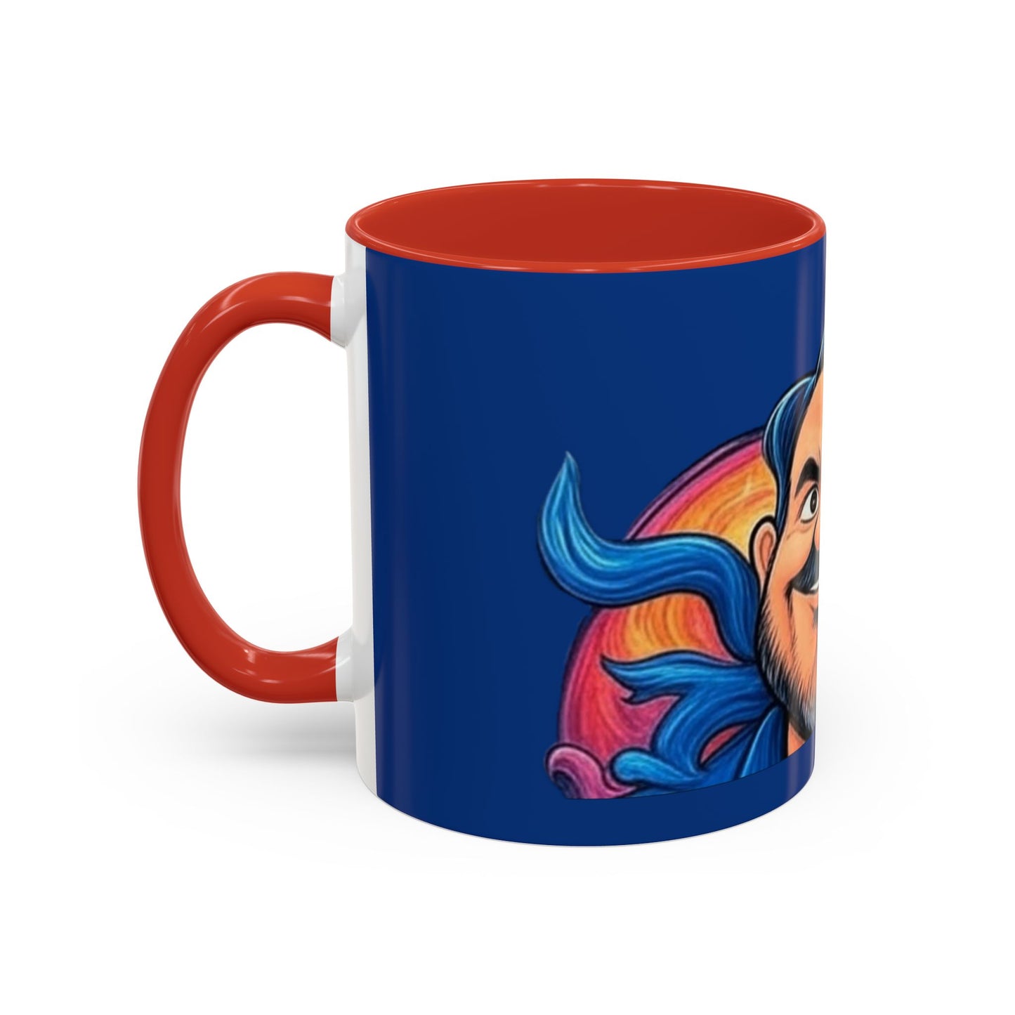 Vibrant Character Coffee Mug, Fun Gift, Office Decor, Unique Collectible, Birthday Present, Personalize Your Morning