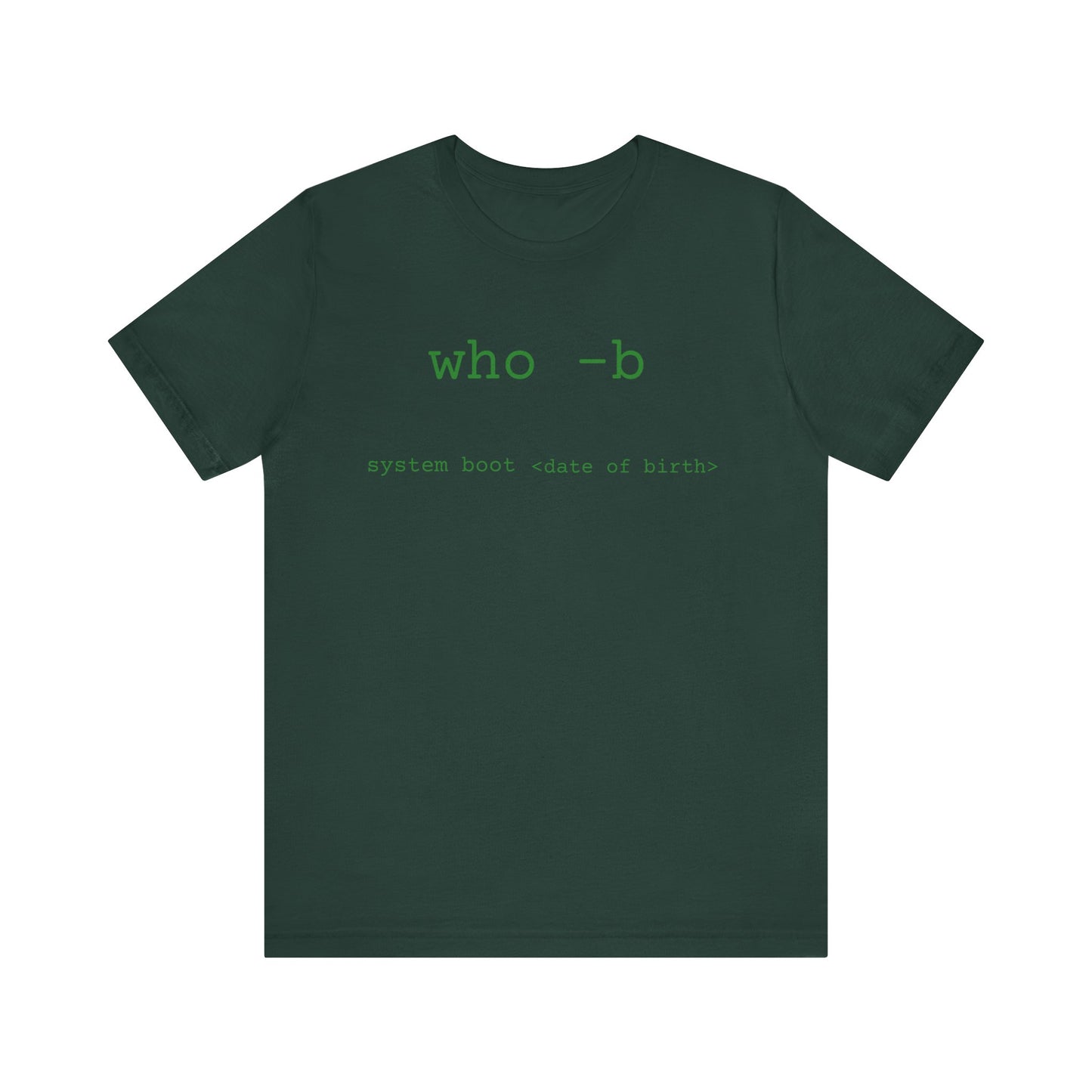 Linux Command Prompt Birthday Unisex Tee, Customizable Tech Tee, Programmer Gift Shirt, Computer Geek Birthday Shirt, Personalized Unix Tee
