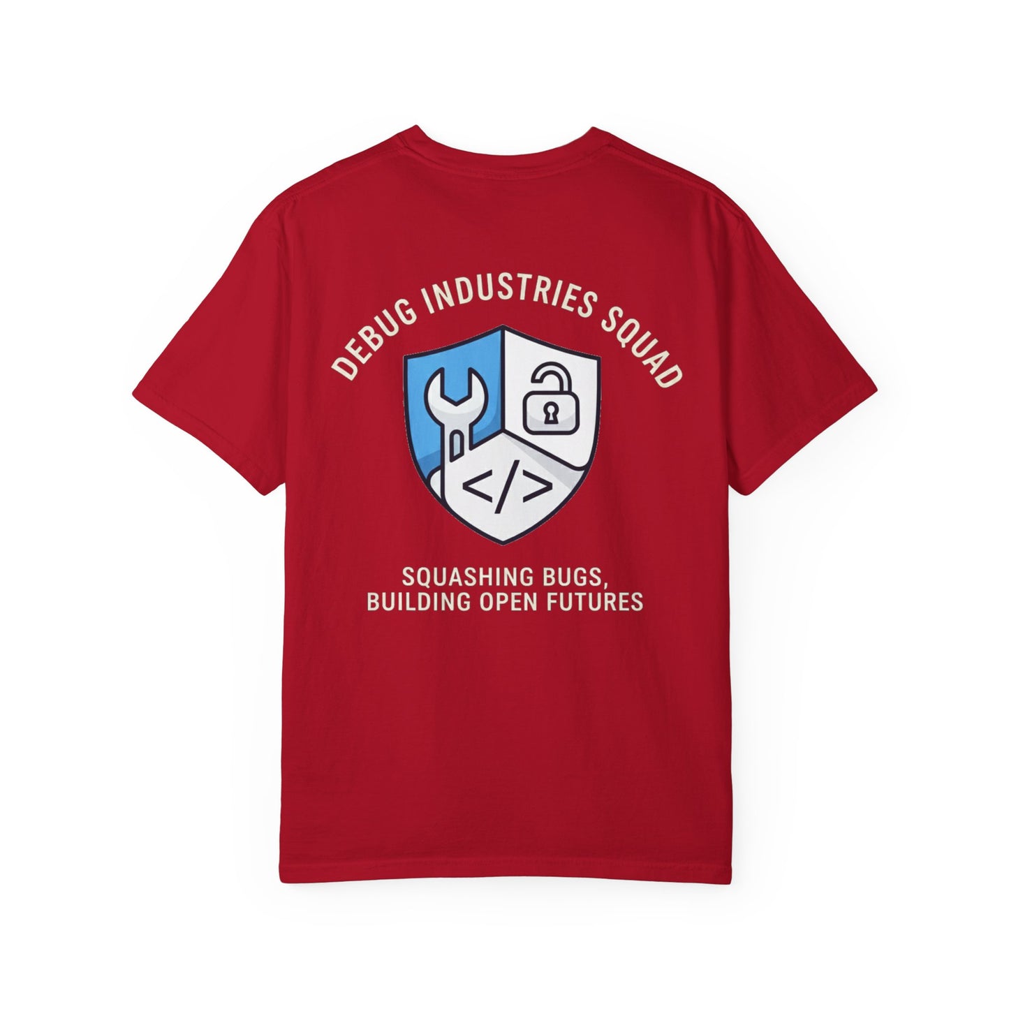 Debug Industries Unisex T-Shirt: Tech Humor, Gift for Programmers, Casual Wear, Bug Fixing Enthusiasts, Stylish Graphic Tee