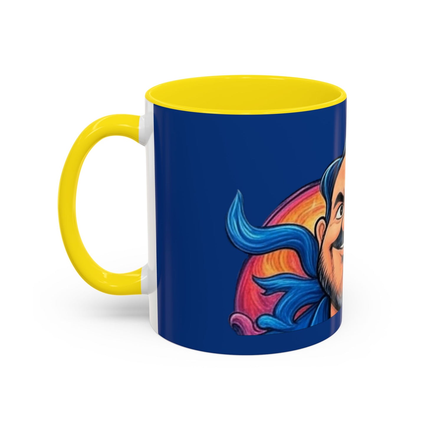 Vibrant Character Coffee Mug, Fun Gift, Office Decor, Unique Collectible, Birthday Present, Personalize Your Morning