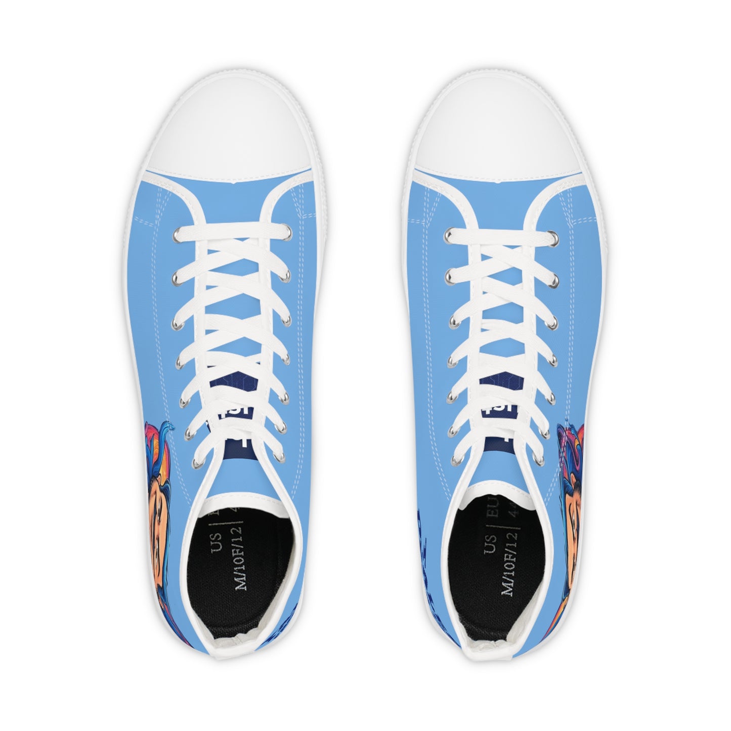 Stylish Men's High Top Sneakers with Unique Art, Trendy Footwear, Custom Sneaker Gift, Casual Sneakers, Art-Inspired High Tops