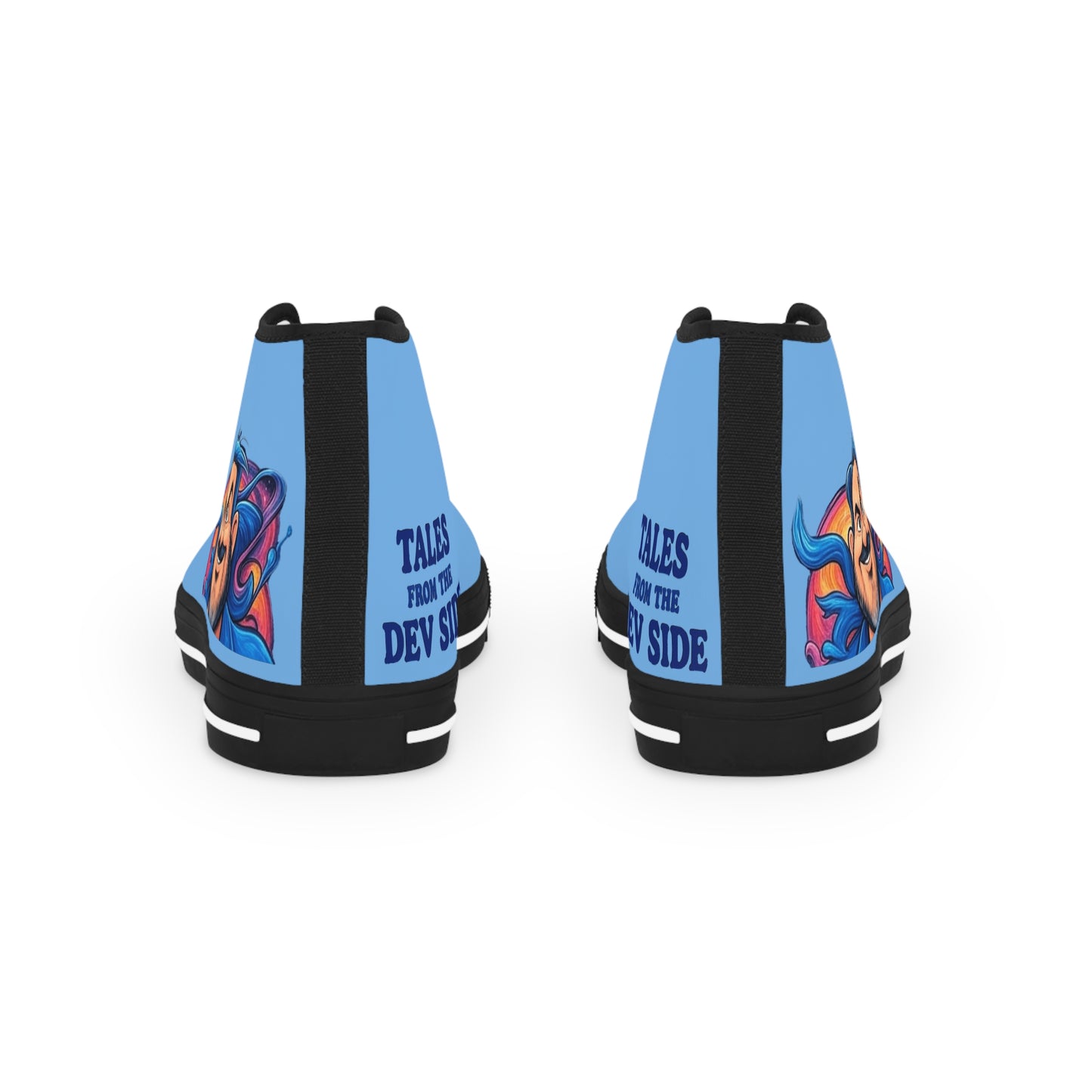 Stylish Men's High Top Sneakers with Unique Art, Trendy Footwear, Custom Sneaker Gift, Casual Sneakers, Art-Inspired High Tops