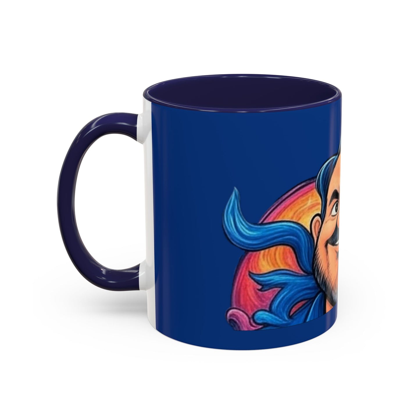 Vibrant Character Coffee Mug, Fun Gift, Office Decor, Unique Collectible, Birthday Present, Personalize Your Morning