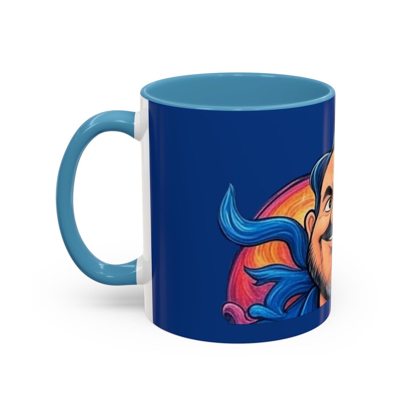 Vibrant Character Coffee Mug, Fun Gift, Office Decor, Unique Collectible, Birthday Present, Personalize Your Morning