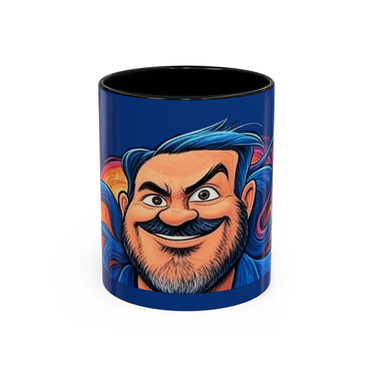 Vibrant Character Coffee Mug, Fun Gift, Office Decor, Unique Collectible, Birthday Present, Personalize Your Morning