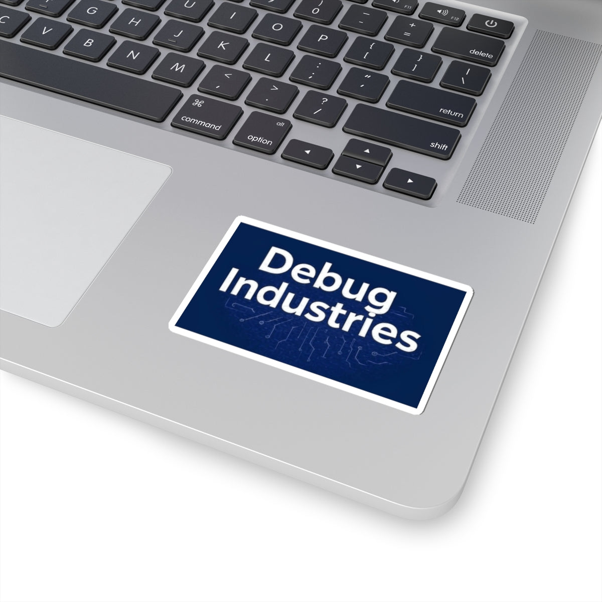 Tech-Inspired Kiss-Cut Stickers, Debug Industries Laptop Decor, Geeky Gifts, Tech Stickers for Developers, Customizable Vinyl Decals
